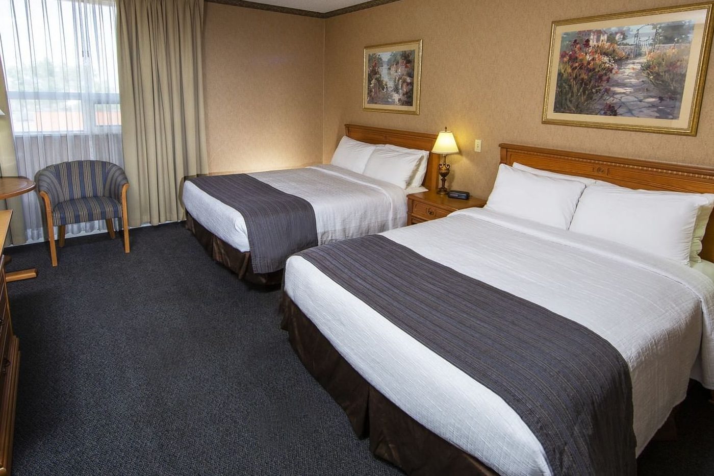 A guest room at the Glenmore Inn